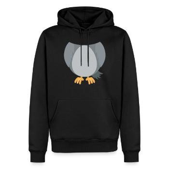 Funny Animal Owl Costume For Halloween - Männer Premium Bio Hoodie - Schwarz - Vorne - Nico (187cm)
