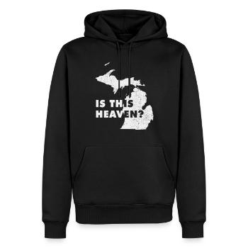 Land Map America State Home Heaven Michigan - Männer Premium Bio Hoodie - Schwarz - Vorne - Nico (187cm)