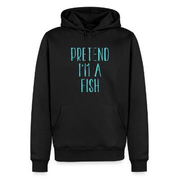Drôle de faire semblant que je suis un costume de poisson pour Halloween - Sweat à capuche Premium bio Homme - noir - Devant - Nico (187cm)