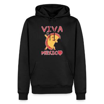 Cute Kawaii Heart Live Mexico Dab Dabbing Taco - Männer Premium Bio Hoodie - Schwarz - Vorne - Nico (187cm)