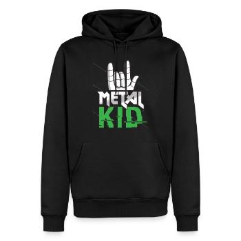Rock Sign Rock Hand Metal Kid Music Lover Rock - Männer Premium Bio Hoodie - Schwarz - Vorne - Nico (187cm)