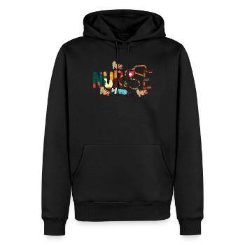 Infirmière autorisée Automne Automne Action de grâce - Sweat à capuche Premium bio Homme - noir - Devant - Nico (187cm)