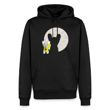 Rock Sign Kawaii Rabbit Metal Music Heavy Rock - Männer Premium Bio Hoodie - Schwarz - Vorne - Nico (187cm)