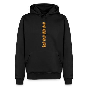 Leopard 2023 New Year 2023 Hello 2023 New Year - Männer Premium Bio Hoodie - Schwarz - Vorne - Nico (187cm)