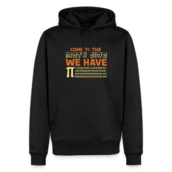 März Mathe Urlaub Mathematik Lustig Pi Mathe Seite - Männer Premium Bio Hoodie - Schwarz - Vorne - Nico (187cm)