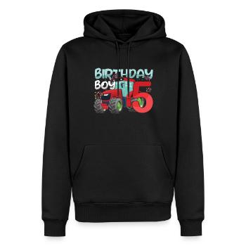 5 Jahre alter Kinder Truck Farm Farmer Traktor - Männer Premium Bio Hoodie - Schwarz - Vorne - Nico (187cm)