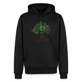 Arbre Nature Save Nature Jour des océans Jour de la Terre - Sweat à capuche Premium bio Homme - noir - Devant - Nico (187cm)