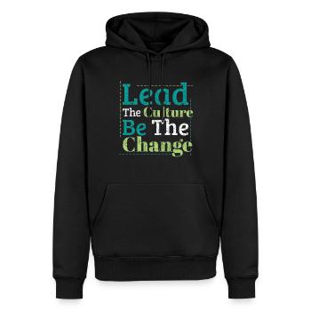 Earth Day Zitate führen Save Nature Oceans Day - Männer Premium Bio Hoodie - Schwarz - Vorne - Nico (187cm)