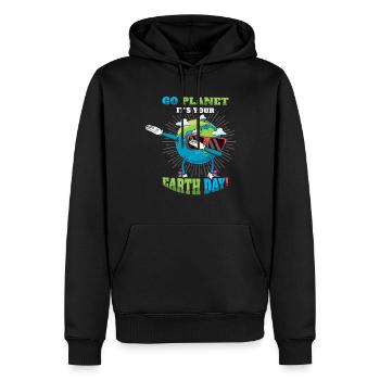 Save Nature Oceans Day Go Planet Es ist Earth Day - Männer Premium Bio Hoodie - Schwarz - Vorne - Nico (187cm)