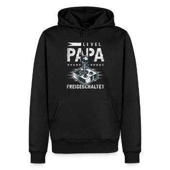 Zur Geburt für Papa, Frischgebackener Papa, Gaming - Männer Premium Bio Hoodie - Schwarz - Vorne - Nico (187cm)