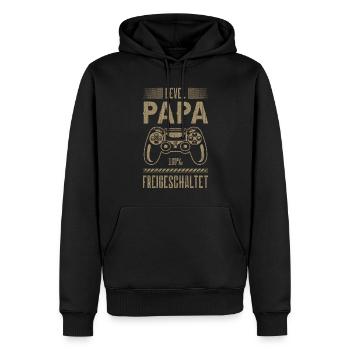 Für Papa zur Geburt, Frischgebackener Papa, Gaming - Männer Premium Bio Hoodie - Schwarz - Vorne - Nico (187cm)