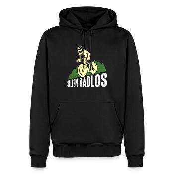 Coole Fahrrad und Mountainbike Geschenke MTB - Männer Premium Bio Hoodie - Schwarz - Vorne - Nico (187cm)