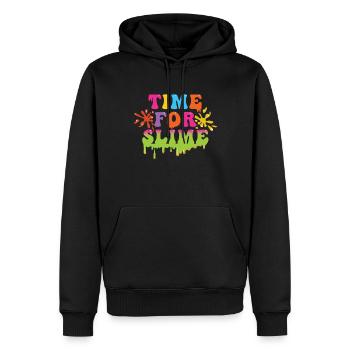 Time For Slime Kid Colorful Slime Crafts Art - Sweat à capuche Premium bio Homme - noir - Devant - Nico (187cm)