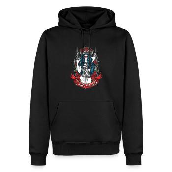 La Catrina Mexiko Santa Muerte Muertos Tag der Toten - Männer Premium Bio Hoodie - Schwarz - Vorne - Nico (187cm)
