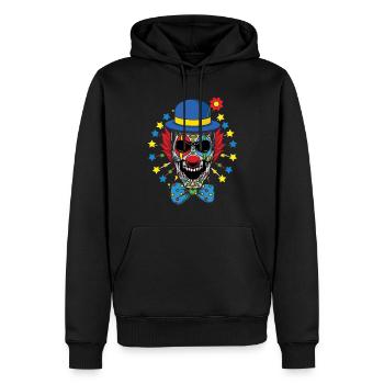 Fun Dia De Los Muertos Clown effrayant Carnaval effrayant - Sweat à capuche Premium bio Homme - noir - Devant - Nico (187cm)