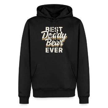 Gay Best Daddy Bear Ever Bären Gay Pride - Männer Premium Bio Hoodie - Schwarz - Vorne - Nico (187cm)