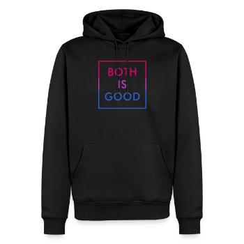 Lustig Bi Farben Bisexuell Pride Aussage - Männer Premium Bio Hoodie - Schwarz - Vorne - Nico (187cm)