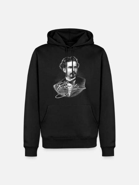 Da Kini - weiße Edition - Männer Premium Bio Hoodie - Schwarz