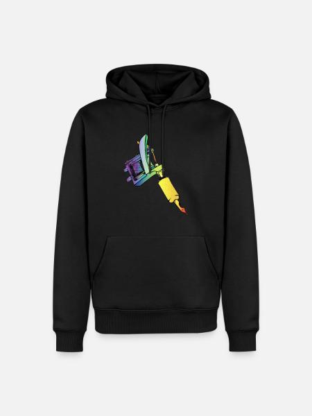 dermograph - Men’s Premium Organic Hoodie - black