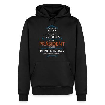 Präsident Beruf - Männer Premium Bio Hoodie - Schwarz - Vorne - Nico (187cm)