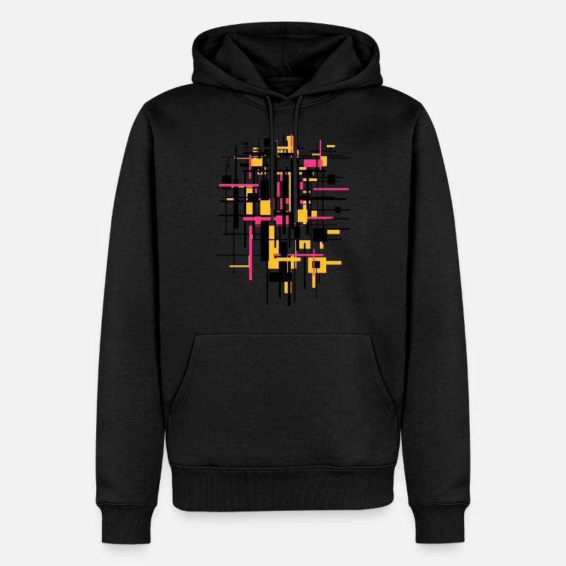 chantier de construction - Sweat à capuche Premium bio Homme - noir