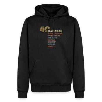 40. Geburtstag 1978 Geschenk Geburtstagsgeschenk - Männer Premium Bio Hoodie - Schwarz - Vorne - Nico (187cm)