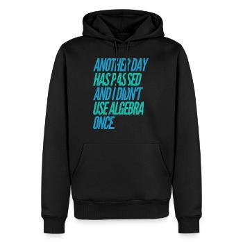 Lustiges T-Shirt - Männer Premium Bio Hoodie - Schwarz - Vorne - Nico (187cm)