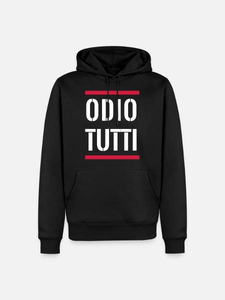 I HATE ALL WHITE - Men’s Premium Organic Hoodie - black