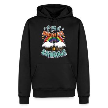 LGBTLGBTQ Rainbow Gay Lesbian Gift - Men’s Premium Organic Hoodie - black - Front - Nico (187cm)