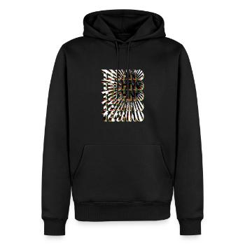 TECHNO TECHNO - Men’s Premium Organic Hoodie - black - Front - Nico (187cm)