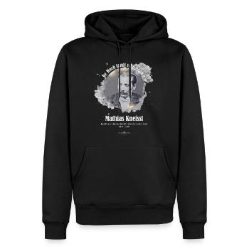 Mathias Kneissl - Robber Kneißl - Men’s Premium Organic Hoodie - black - Front - Nico (187cm)