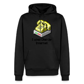 I Used Dial Up Internet - Men’s Premium Organic Hoodie - black - Front - Nico (187cm)