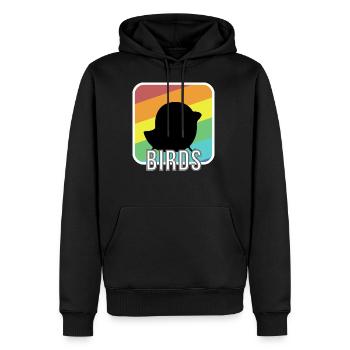 bird - Men’s Premium Organic Hoodie - black - Front - Nico (187cm)