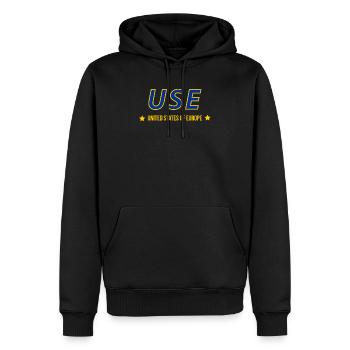 USE United States of Europe USE EU EUdSSR - Men’s Premium Organic Hoodie - black - Front - Nico (187cm)