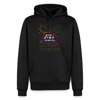 12. Geburtstag Mathe Wurzelrechnung Nerd - Männer Premium Bio Hoodie - Schwarz - Vorne - Nico (187cm)