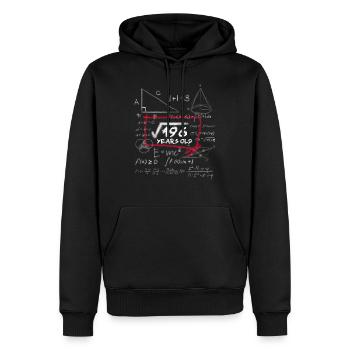14. Geburtstag Mathe Nerd Wurzelrechnung - Männer Premium Bio Hoodie - Schwarz - Vorne - Nico (187cm)