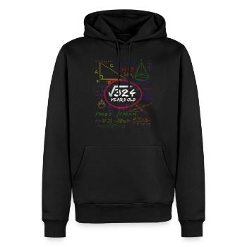 18ème anniversaire Maths Calcul des racines Nerd - Sweat à capuche Premium bio Homme - noir - Devant - Nico (187cm)