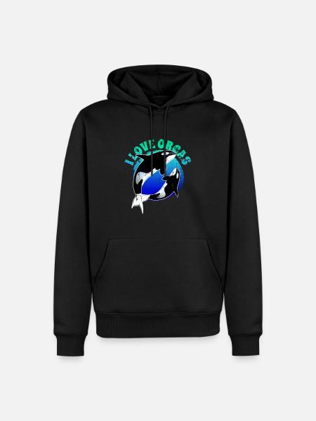 Orca Orca - Men’s Premium Organic Hoodie - black