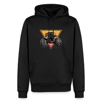Monstertruck Motorsport - Männer Premium Bio Hoodie - Schwarz - Vorne - Nico (187cm)