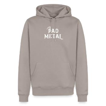 Death Metal DAD Geschenk Vatertag Papa Vater Rock - Männer Premium Bio Hoodie - Taupe - Vorne - Nico (187cm)