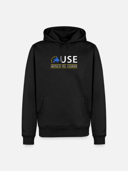 Vereinigte Staaten von Europa United States of EU - Männer Premium Bio Hoodie - Schwarz