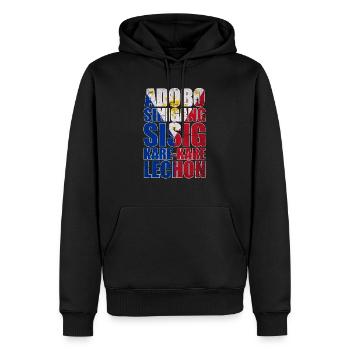 Philippinen Küche - Männer Premium Bio Hoodie - Schwarz - Vorne - Nico (187cm)