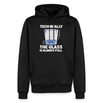Cadeau de professeur de physique des sciences - Sweat à capuche Premium bio Homme - noir - Devant - Nico (187cm)