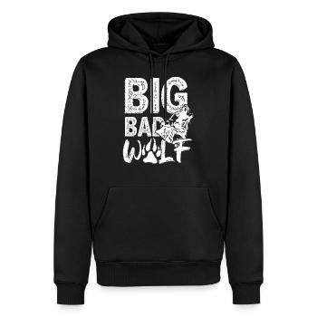 Big Bad Wolf Predator Pack Animal Isegrim Cadeau - Sweat à capuche Premium bio Homme - noir - Devant - Nico (187cm)