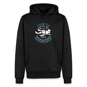 Swimming Fan Lover Watersports Athlete - Männer Premium Bio Hoodie - Schwarz - Vorne - Nico (187cm)