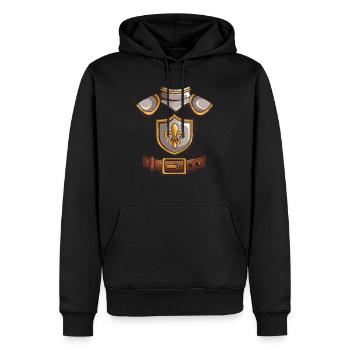 Ritterkostüm Knigth Templer Karneval Kids Geschenk - Männer Premium Bio Hoodie - Schwarz - Vorne - Nico (187cm)