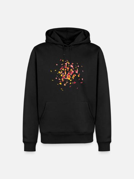 Cofetti explosion - party design - Men’s Premium Organic Hoodie - black
