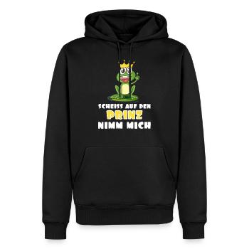 Lustiger Spruch lustige Sprüche - Männer Premium Bio Hoodie - Schwarz - Vorne - Nico (187cm)