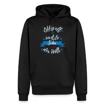 Offiziell der coolste Sohn der Welt - Männer Premium Bio Hoodie - Schwarz - Vorne - Nico (187cm)