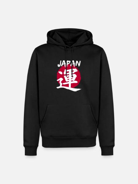 Japan - Men’s Premium Organic Hoodie - black